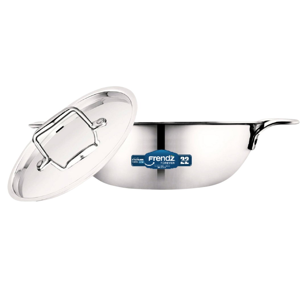 TK-912 (28CM) Steelo Triply Kadai